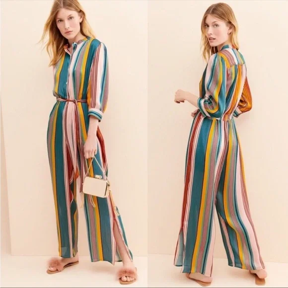 Antropologie dA Los Angeles Dream In ColorJumpsuit Size Small NWOT